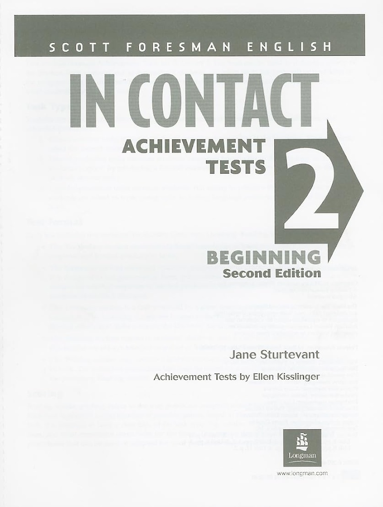 ENGLISH IN CONTACT 2 (TESTS)