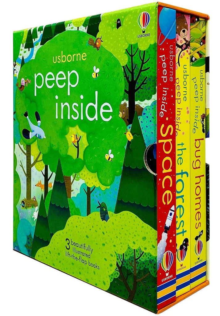 Usborne Peep Inside Series Box Set (3 Books)