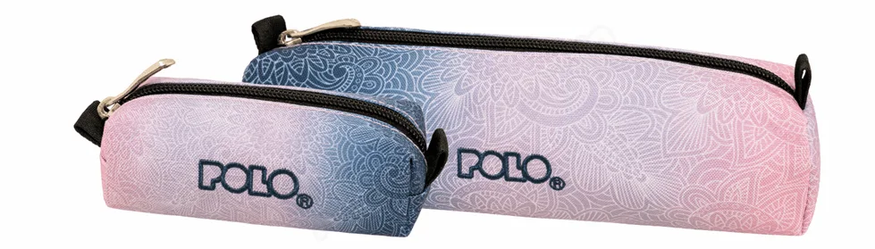 Trousse Polo Wallet 1 Compartiment Rose- Bleu Dégradé