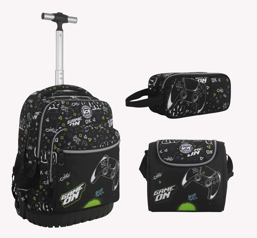 Cartable Roulette 3 Pièces Trolley Game On