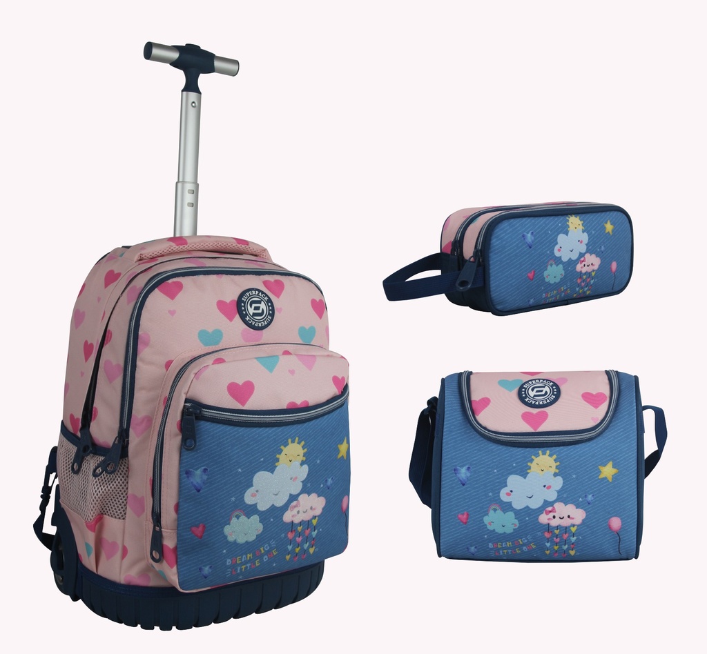 Cartable Roulette 3 Pièces Trolley Deam Big