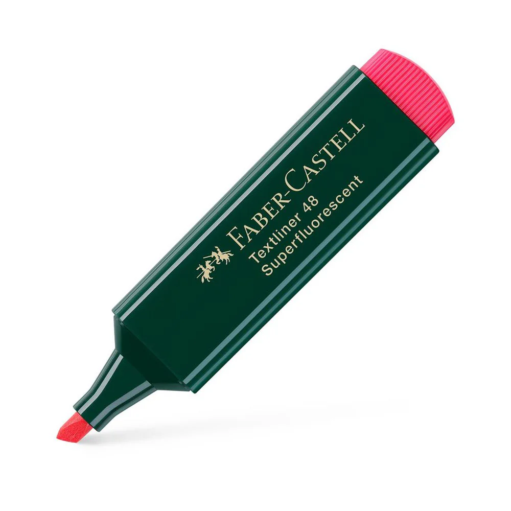 Fluorescent Textliner 48 Rouge Faber Castel