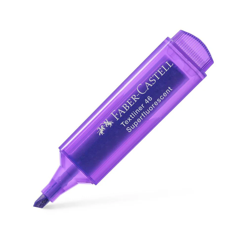 Superfluorescent Textliner 46 Violet Faber Castel