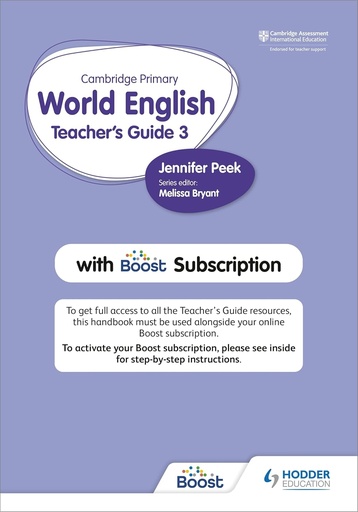 [9781510468122] Cambridge Primary World English 3 Teacher's Guide+Boost Subscription