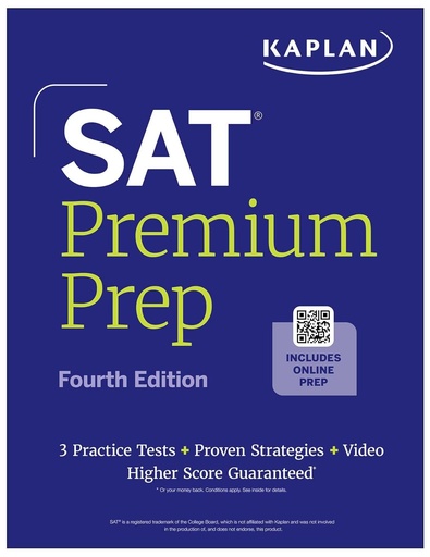 [9798349701757] SAT Premium Prep 2026 (3 Practice Tests, Proven Strategies & Video Higher Score Guaranteed) (4th Ed)