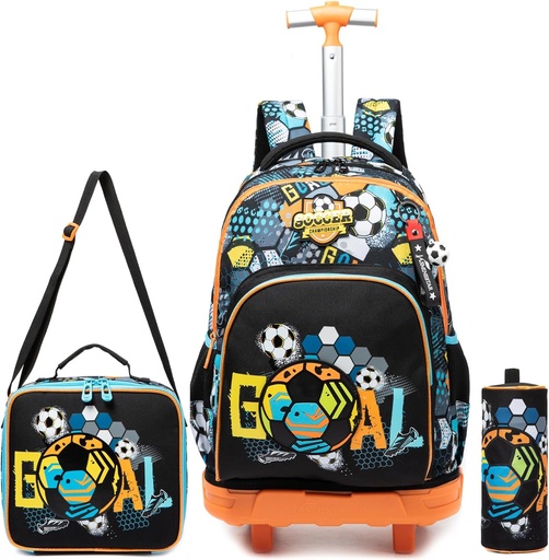 [0000000511377] Cartable Roulette 17 Pouces 3 Pièces Soccer Goal