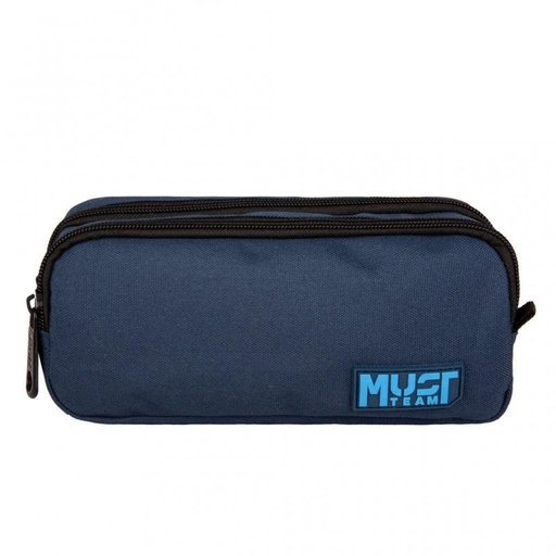 [5205698734250] Trousse 2 Poches Rectangulaire Must Team Bleu Foncé